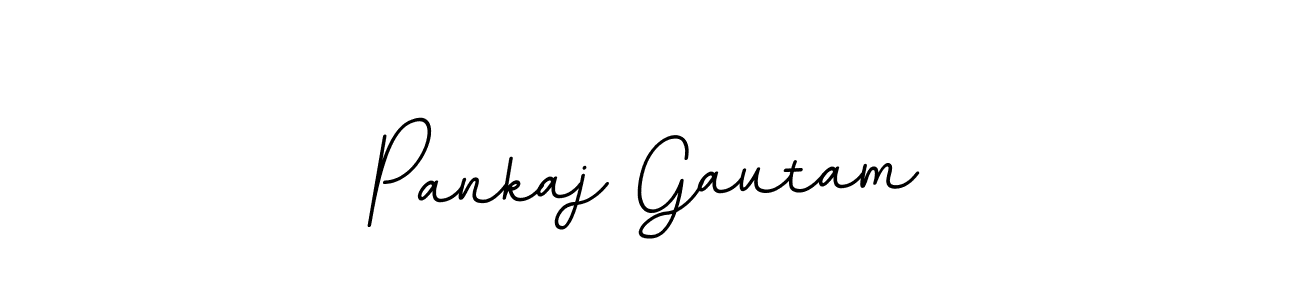 Create a beautiful signature design for name Pankaj Gautam. With this signature (BallpointsItalic-DORy9) fonts, you can make a handwritten signature for free. Pankaj Gautam signature style 11 images and pictures png