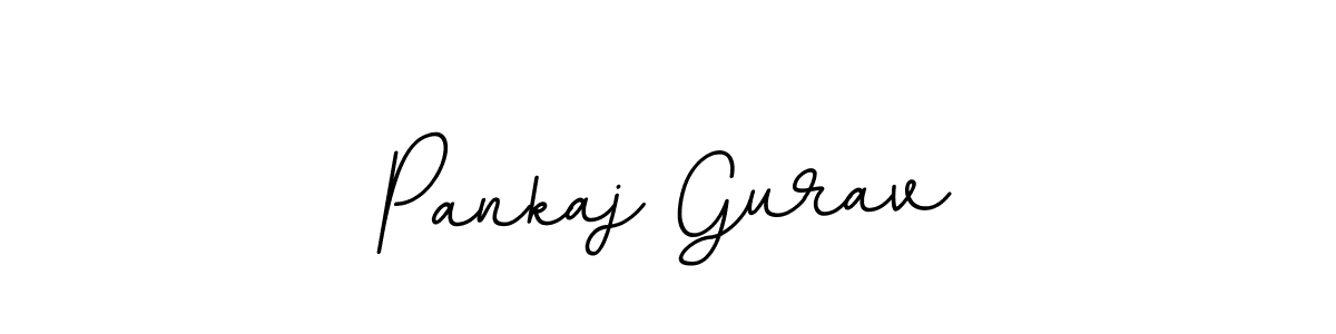 Design your own signature with our free online signature maker. With this signature software, you can create a handwritten (BallpointsItalic-DORy9) signature for name Pankaj Gurav. Pankaj Gurav signature style 11 images and pictures png