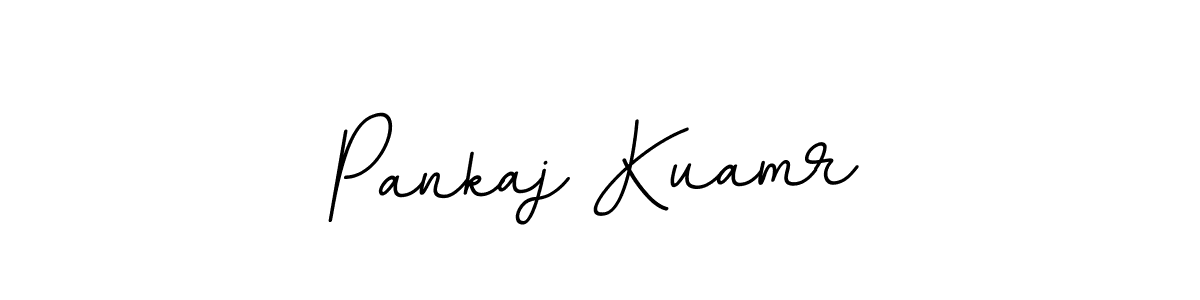 Create a beautiful signature design for name Pankaj Kuamr. With this signature (BallpointsItalic-DORy9) fonts, you can make a handwritten signature for free. Pankaj Kuamr signature style 11 images and pictures png