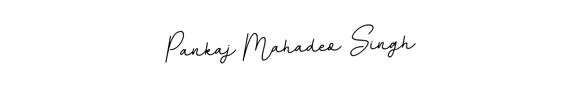 How to make Pankaj Mahadeo Singh name signature. Use BallpointsItalic-DORy9 style for creating short signs online. This is the latest handwritten sign. Pankaj Mahadeo Singh signature style 11 images and pictures png