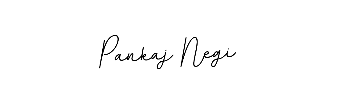 How to make Pankaj Negi name signature. Use BallpointsItalic-DORy9 style for creating short signs online. This is the latest handwritten sign. Pankaj Negi signature style 11 images and pictures png