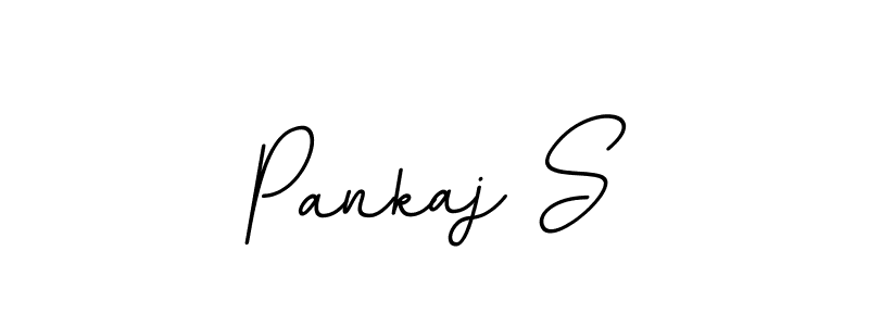 You should practise on your own different ways (BallpointsItalic-DORy9) to write your name (Pankaj S) in signature. don't let someone else do it for you. Pankaj S signature style 11 images and pictures png
