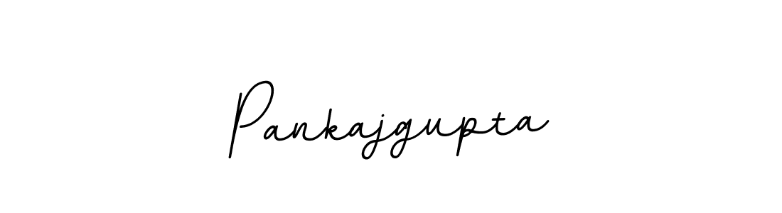 How to make Pankajgupta name signature. Use BallpointsItalic-DORy9 style for creating short signs online. This is the latest handwritten sign. Pankajgupta signature style 11 images and pictures png