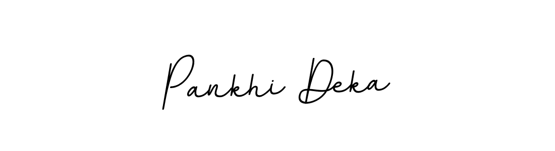 Design your own signature with our free online signature maker. With this signature software, you can create a handwritten (BallpointsItalic-DORy9) signature for name Pankhi Deka. Pankhi Deka signature style 11 images and pictures png