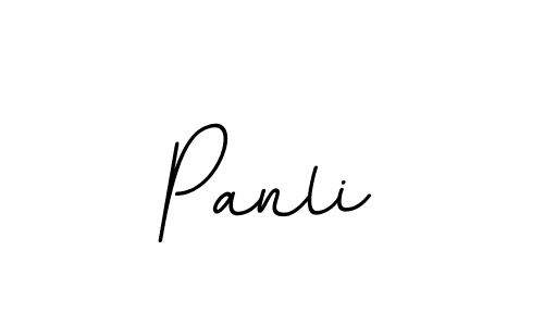 The best way (BallpointsItalic-DORy9) to make a short signature is to pick only two or three words in your name. The name Panli include a total of six letters. For converting this name. Panli signature style 11 images and pictures png