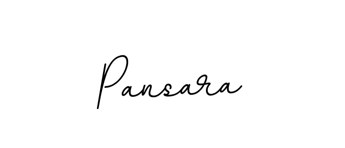 Design your own signature with our free online signature maker. With this signature software, you can create a handwritten (BallpointsItalic-DORy9) signature for name Pansara. Pansara signature style 11 images and pictures png