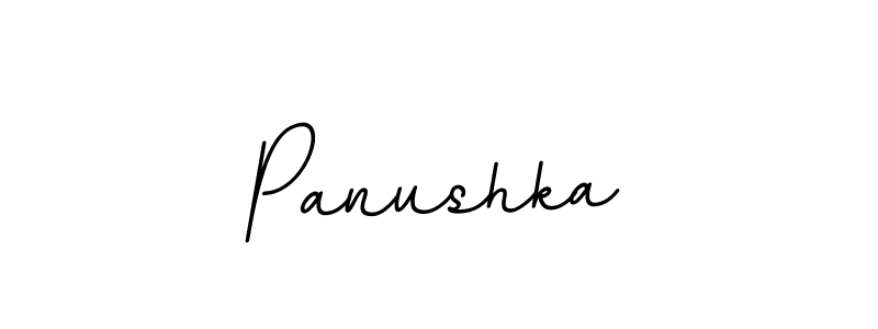 Use a signature maker to create a handwritten signature online. With this signature software, you can design (BallpointsItalic-DORy9) your own signature for name Panushka. Panushka signature style 11 images and pictures png