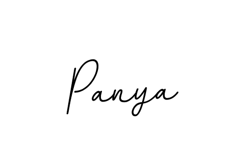 Make a beautiful signature design for name Panya. With this signature (BallpointsItalic-DORy9) style, you can create a handwritten signature for free. Panya signature style 11 images and pictures png