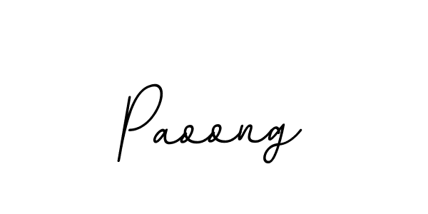 The best way (BallpointsItalic-DORy9) to make a short signature is to pick only two or three words in your name. The name Paoong include a total of six letters. For converting this name. Paoong signature style 11 images and pictures png