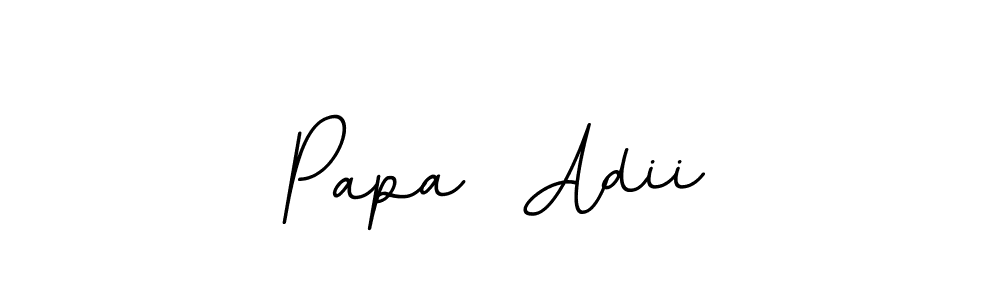 Use a signature maker to create a handwritten signature online. With this signature software, you can design (BallpointsItalic-DORy9) your own signature for name Papa  Adii. Papa  Adii signature style 11 images and pictures png