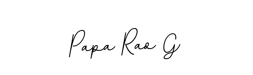 How to make Papa Rao G name signature. Use BallpointsItalic-DORy9 style for creating short signs online. This is the latest handwritten sign. Papa Rao G signature style 11 images and pictures png