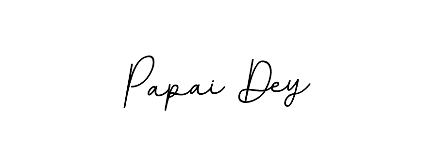 How to make Papai Dey name signature. Use BallpointsItalic-DORy9 style for creating short signs online. This is the latest handwritten sign. Papai Dey signature style 11 images and pictures png