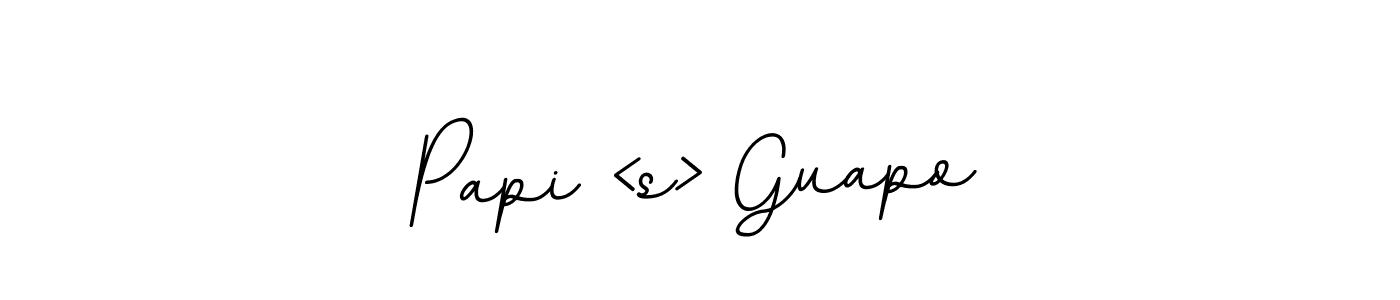 This is the best signature style for the Papi <s> Guapo name. Also you like these signature font (BallpointsItalic-DORy9). Mix name signature. Papi <s> Guapo signature style 11 images and pictures png