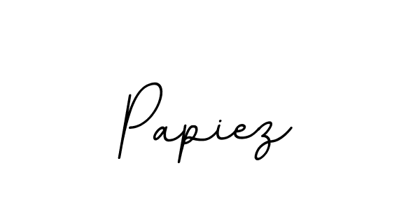 Design your own signature with our free online signature maker. With this signature software, you can create a handwritten (BallpointsItalic-DORy9) signature for name Papiez. Papiez signature style 11 images and pictures png