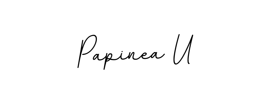 Create a beautiful signature design for name Papinea U. With this signature (BallpointsItalic-DORy9) fonts, you can make a handwritten signature for free. Papinea U signature style 11 images and pictures png