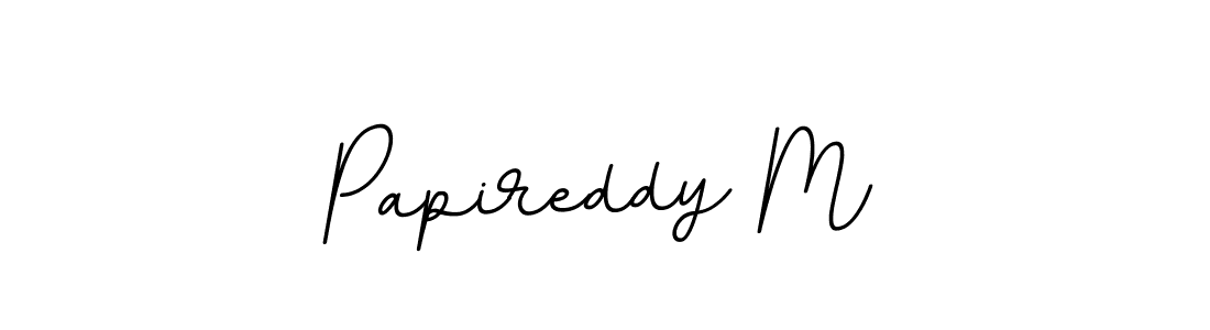 This is the best signature style for the Papireddy M name. Also you like these signature font (BallpointsItalic-DORy9). Mix name signature. Papireddy M signature style 11 images and pictures png