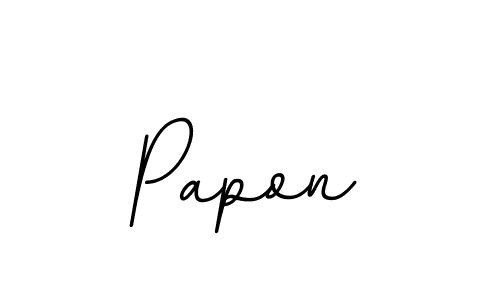 Best and Professional Signature Style for Papon. BallpointsItalic-DORy9 Best Signature Style Collection. Papon signature style 11 images and pictures png