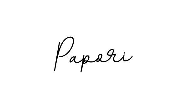 Use a signature maker to create a handwritten signature online. With this signature software, you can design (BallpointsItalic-DORy9) your own signature for name Papori. Papori signature style 11 images and pictures png