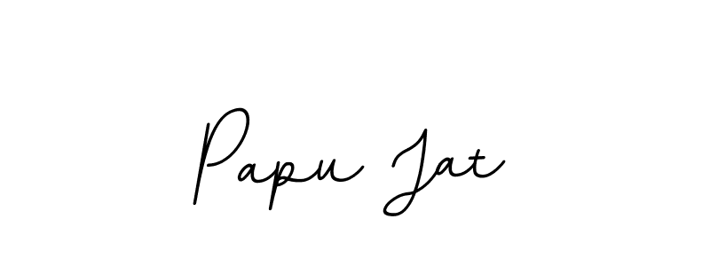 The best way (BallpointsItalic-DORy9) to make a short signature is to pick only two or three words in your name. The name Papu Jat include a total of six letters. For converting this name. Papu Jat signature style 11 images and pictures png