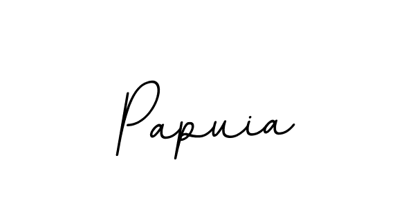 Make a beautiful signature design for name Papuia. With this signature (BallpointsItalic-DORy9) style, you can create a handwritten signature for free. Papuia signature style 11 images and pictures png