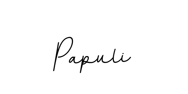 Make a beautiful signature design for name Papuli. With this signature (BallpointsItalic-DORy9) style, you can create a handwritten signature for free. Papuli signature style 11 images and pictures png