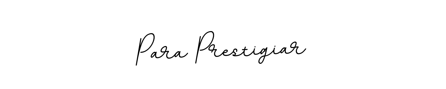Use a signature maker to create a handwritten signature online. With this signature software, you can design (BallpointsItalic-DORy9) your own signature for name Para Prestigiar. Para Prestigiar signature style 11 images and pictures png