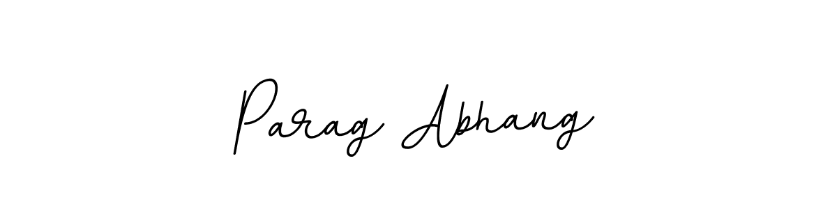 Design your own signature with our free online signature maker. With this signature software, you can create a handwritten (BallpointsItalic-DORy9) signature for name Parag Abhang. Parag Abhang signature style 11 images and pictures png