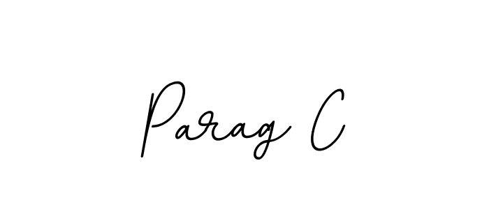 Also we have Parag C name is the best signature style. Create professional handwritten signature collection using BallpointsItalic-DORy9 autograph style. Parag C signature style 11 images and pictures png