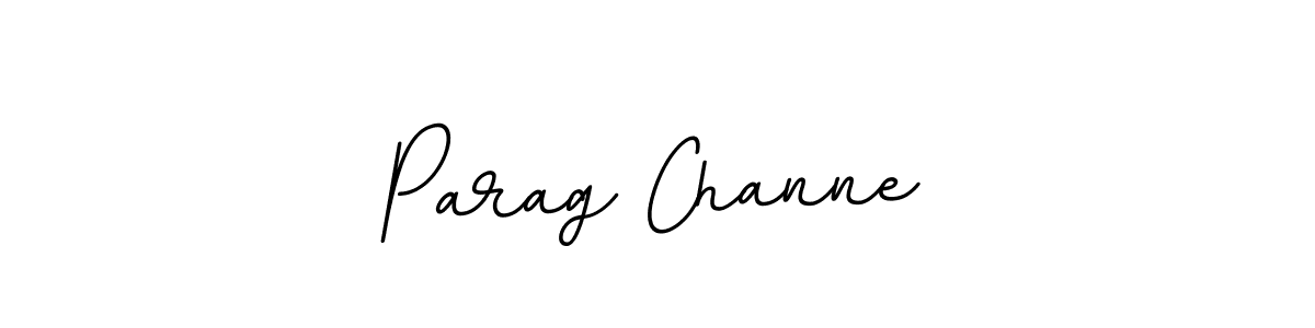 Parag Channe stylish signature style. Best Handwritten Sign (BallpointsItalic-DORy9) for my name. Handwritten Signature Collection Ideas for my name Parag Channe. Parag Channe signature style 11 images and pictures png