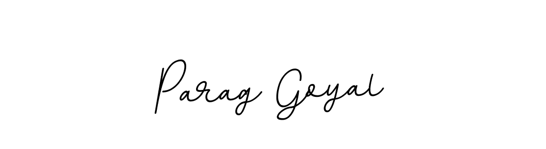 Make a beautiful signature design for name Parag Goyal. With this signature (BallpointsItalic-DORy9) style, you can create a handwritten signature for free. Parag Goyal signature style 11 images and pictures png