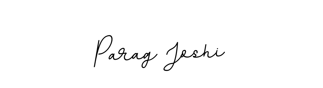 Use a signature maker to create a handwritten signature online. With this signature software, you can design (BallpointsItalic-DORy9) your own signature for name Parag Joshi. Parag Joshi signature style 11 images and pictures png