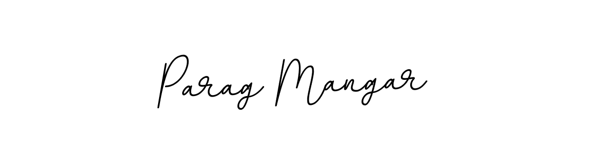 It looks lik you need a new signature style for name Parag Mangar. Design unique handwritten (BallpointsItalic-DORy9) signature with our free signature maker in just a few clicks. Parag Mangar signature style 11 images and pictures png