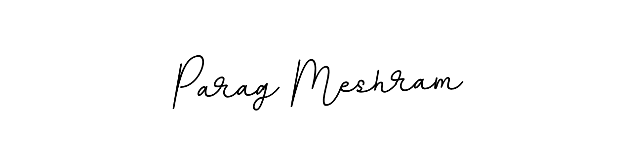 Use a signature maker to create a handwritten signature online. With this signature software, you can design (BallpointsItalic-DORy9) your own signature for name Parag Meshram. Parag Meshram signature style 11 images and pictures png