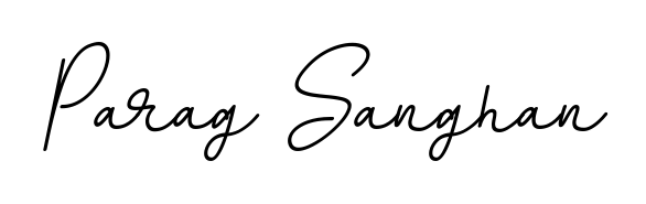 Enhance your business communications with Parag Sanghan signature in BallpointsItalic-DORy9 lettering. Clean, modern, and universally compatible. Parag Sanghan signature style 11 images and pictures png