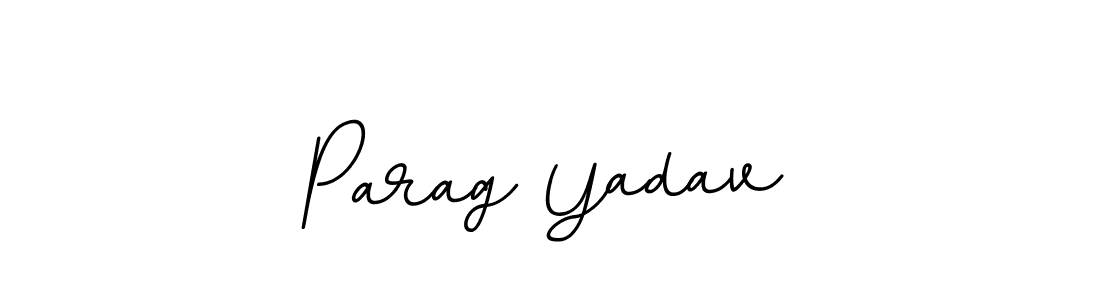 You should practise on your own different ways (BallpointsItalic-DORy9) to write your name (Parag Yadav) in signature. don't let someone else do it for you. Parag Yadav signature style 11 images and pictures png