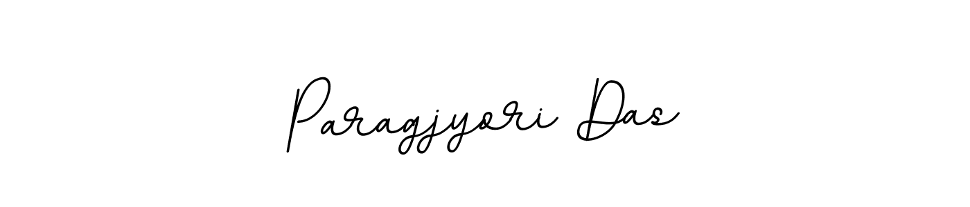 How to make Paragjyori Das name signature. Use BallpointsItalic-DORy9 style for creating short signs online. This is the latest handwritten sign. Paragjyori Das signature style 11 images and pictures png