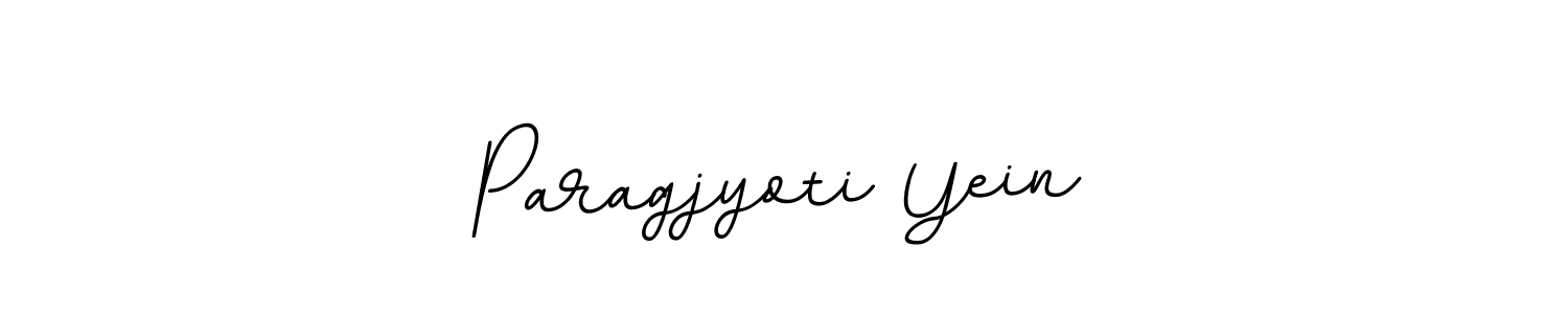 Design your own signature with our free online signature maker. With this signature software, you can create a handwritten (BallpointsItalic-DORy9) signature for name Paragjyoti Yein. Paragjyoti Yein signature style 11 images and pictures png