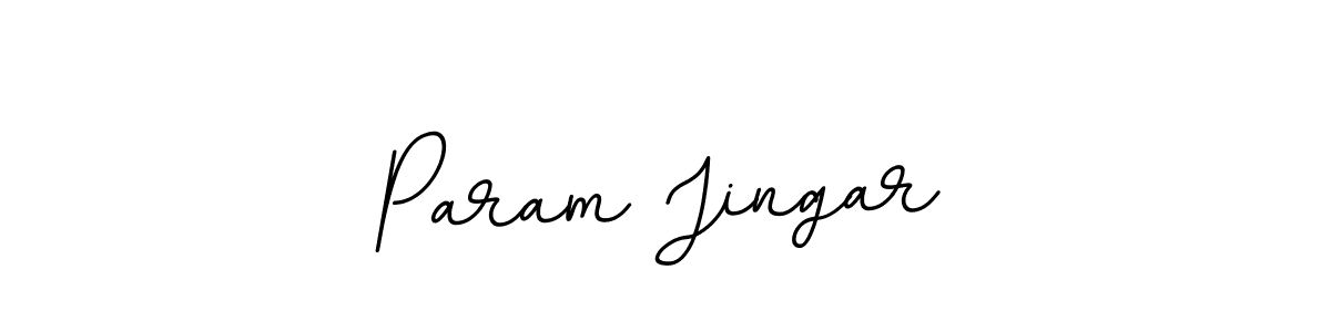 Use a signature maker to create a handwritten signature online. With this signature software, you can design (BallpointsItalic-DORy9) your own signature for name Param Jingar. Param Jingar signature style 11 images and pictures png