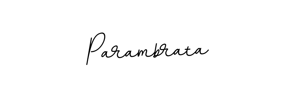 Parambrata stylish signature style. Best Handwritten Sign (BallpointsItalic-DORy9) for my name. Handwritten Signature Collection Ideas for my name Parambrata. Parambrata signature style 11 images and pictures png