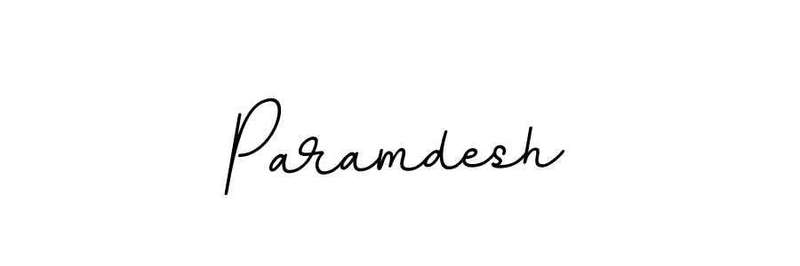 How to make Paramdesh name signature. Use BallpointsItalic-DORy9 style for creating short signs online. This is the latest handwritten sign. Paramdesh signature style 11 images and pictures png