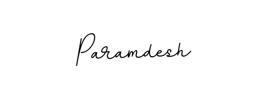 Paramdesh stylish signature style. Best Handwritten Sign (BallpointsItalic-DORy9) for my name. Handwritten Signature Collection Ideas for my name Paramdesh. Paramdesh signature style 11 images and pictures png