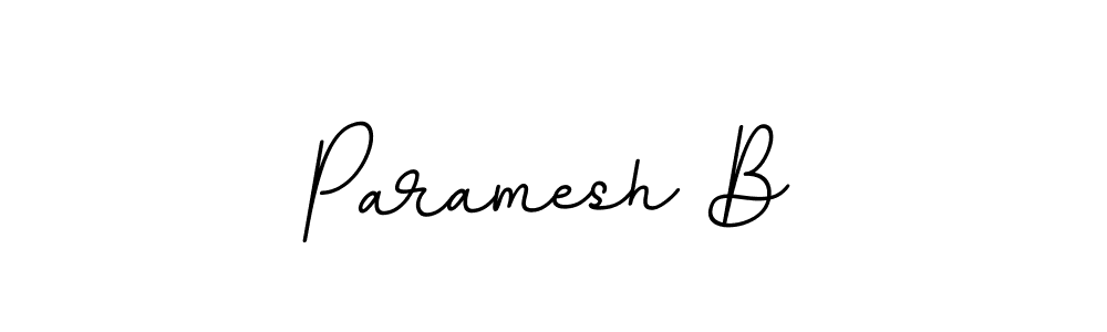 Create a beautiful signature design for name Paramesh B. With this signature (BallpointsItalic-DORy9) fonts, you can make a handwritten signature for free. Paramesh B signature style 11 images and pictures png