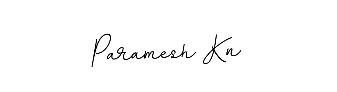 How to make Paramesh Kn name signature. Use BallpointsItalic-DORy9 style for creating short signs online. This is the latest handwritten sign. Paramesh Kn signature style 11 images and pictures png