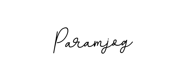 Use a signature maker to create a handwritten signature online. With this signature software, you can design (BallpointsItalic-DORy9) your own signature for name Paramjog. Paramjog signature style 11 images and pictures png