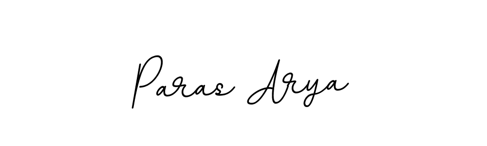 Design your own signature with our free online signature maker. With this signature software, you can create a handwritten (BallpointsItalic-DORy9) signature for name Paras Arya. Paras Arya signature style 11 images and pictures png