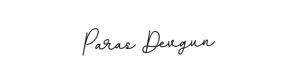 Create a beautiful signature design for name Paras Devgun. With this signature (BallpointsItalic-DORy9) fonts, you can make a handwritten signature for free. Paras Devgun signature style 11 images and pictures png