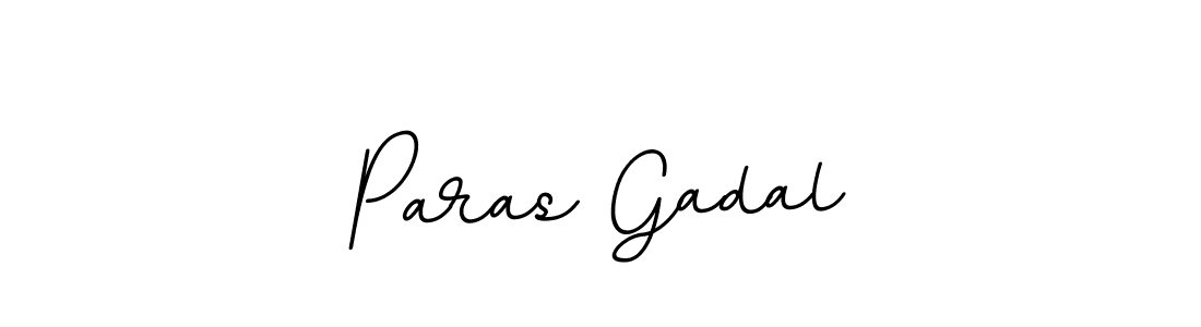 Use a signature maker to create a handwritten signature online. With this signature software, you can design (BallpointsItalic-DORy9) your own signature for name Paras Gadal. Paras Gadal signature style 11 images and pictures png