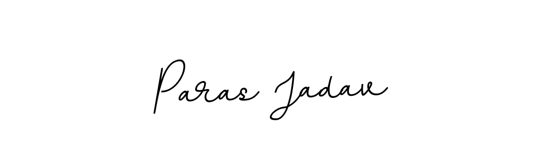 Use a signature maker to create a handwritten signature online. With this signature software, you can design (BallpointsItalic-DORy9) your own signature for name Paras Jadav. Paras Jadav signature style 11 images and pictures png