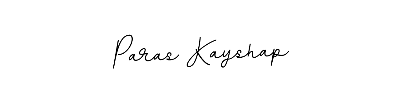 It looks lik you need a new signature style for name Paras Kayshap. Design unique handwritten (BallpointsItalic-DORy9) signature with our free signature maker in just a few clicks. Paras Kayshap signature style 11 images and pictures png