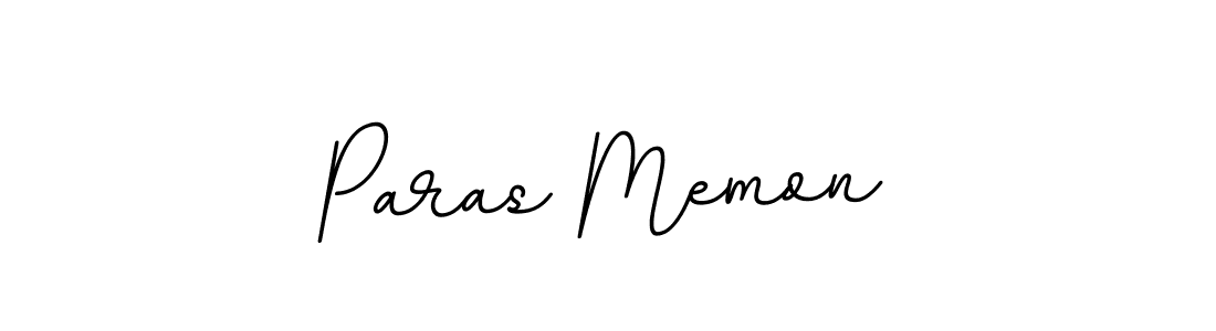 Paras Memon stylish signature style. Best Handwritten Sign (BallpointsItalic-DORy9) for my name. Handwritten Signature Collection Ideas for my name Paras Memon. Paras Memon signature style 11 images and pictures png